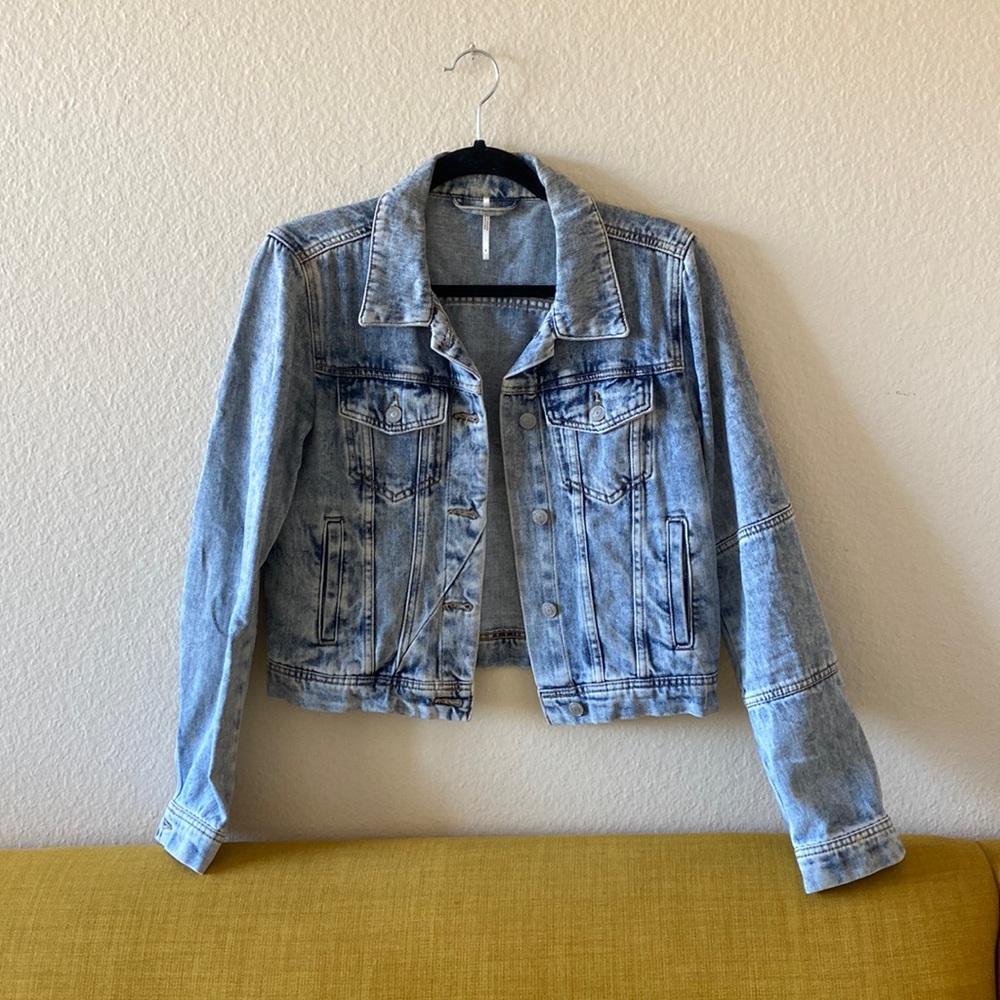 Free People denim jacket size S